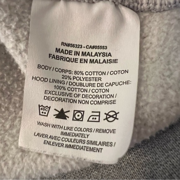 Nike Sportswear Club Fleece Hoodie Mens XL Gray Sweatshirt Pullover BV2654-063‎ - Picture 4 of 6